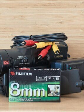 Canon ES80A Video8 8mm Camcorder 12x Zoom Tested Working